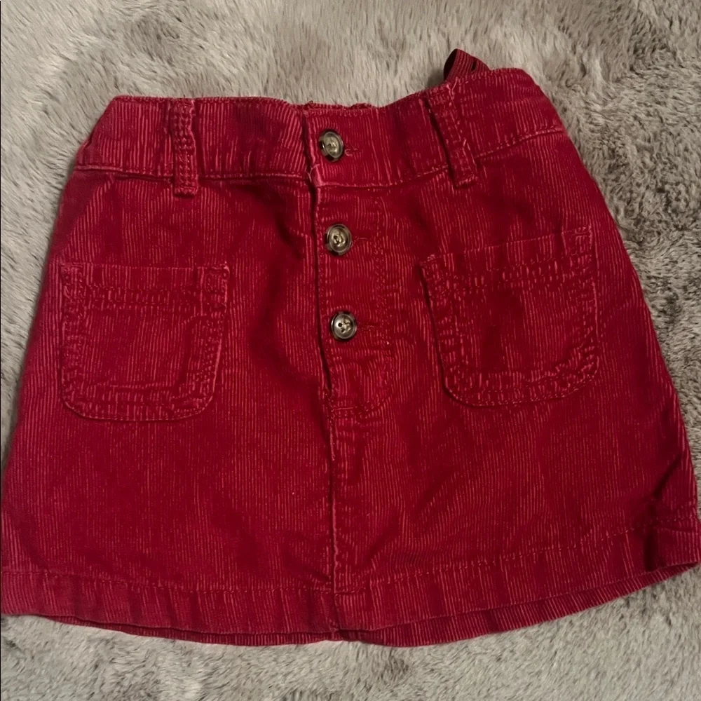 Carter's Red Corduroy Skirt